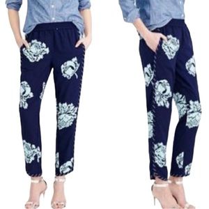 J. Crew Reese Floral Graphic Peony Pants